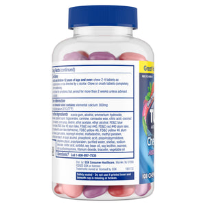 TUMS Antacid Chewy Bites Assorted Berries, 108 Chewable Tablets