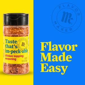 Mccormick Flavor Maker Chicken Topping Seasoning, 3.12 Oz Bottle
