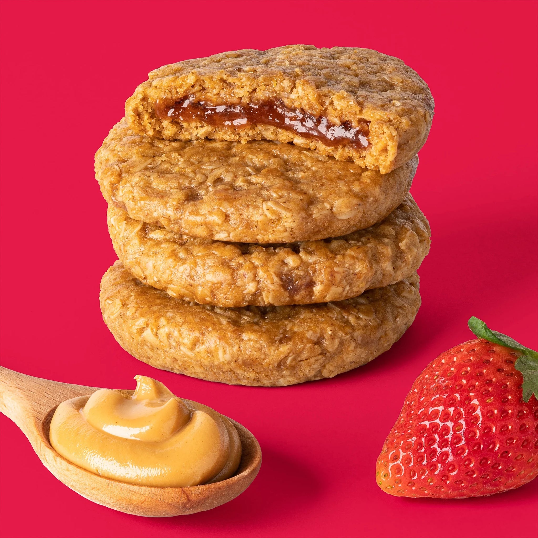 Bobo'S Pb&Js, Peanut Butter Oat Crust with Strawberry Filling,  of 2.1Oz Oat Snacks