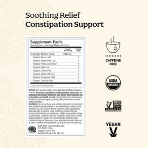 Yogi Tea Soothing Relief Constipation Support, Laxative Tea Bags, 16 Count