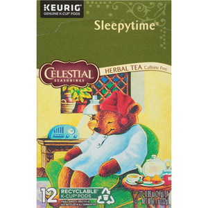 Celestial Seasonings Sleepytime Caffeine-Free Keurig K-Cup Herbal Tea Pods, 12 Count