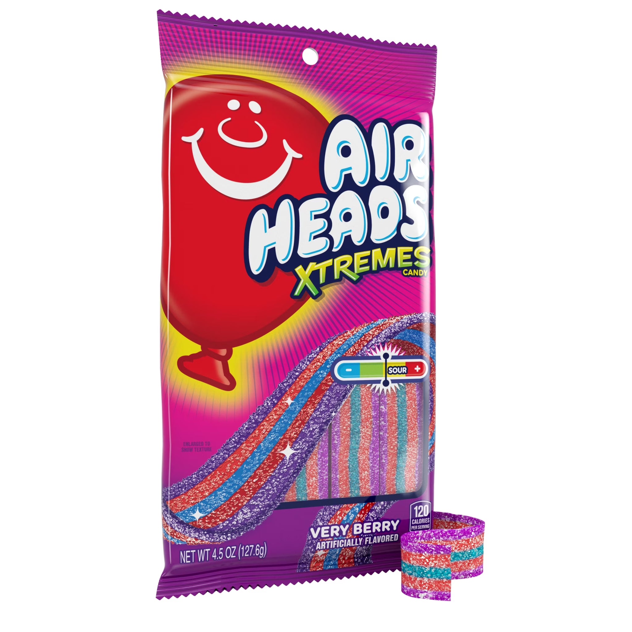 Airheads Xtremes Belts Candy, Very Berry, 4.5 Oz Bag