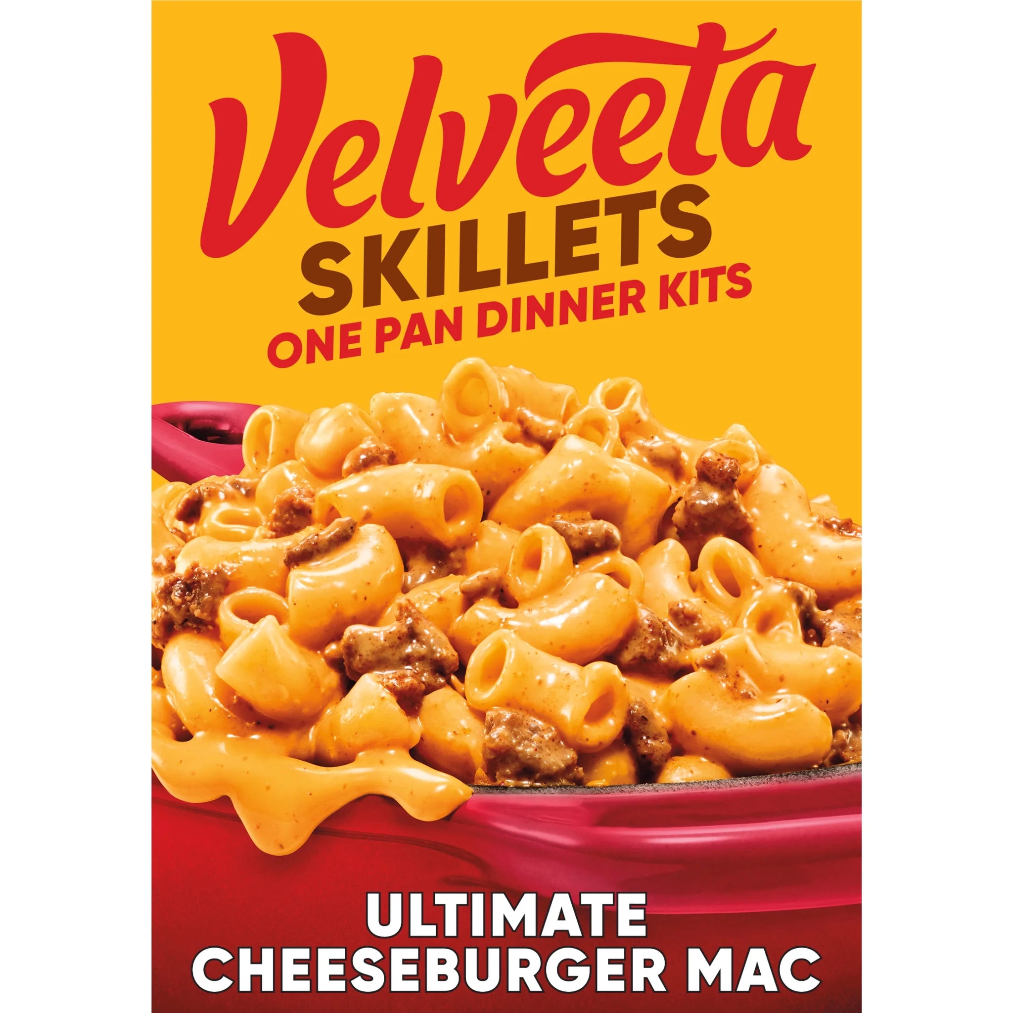 Velveeta Ultimate Cheeseburger Macaroni and Cheese Dinner Kit, 12.8 Oz Box