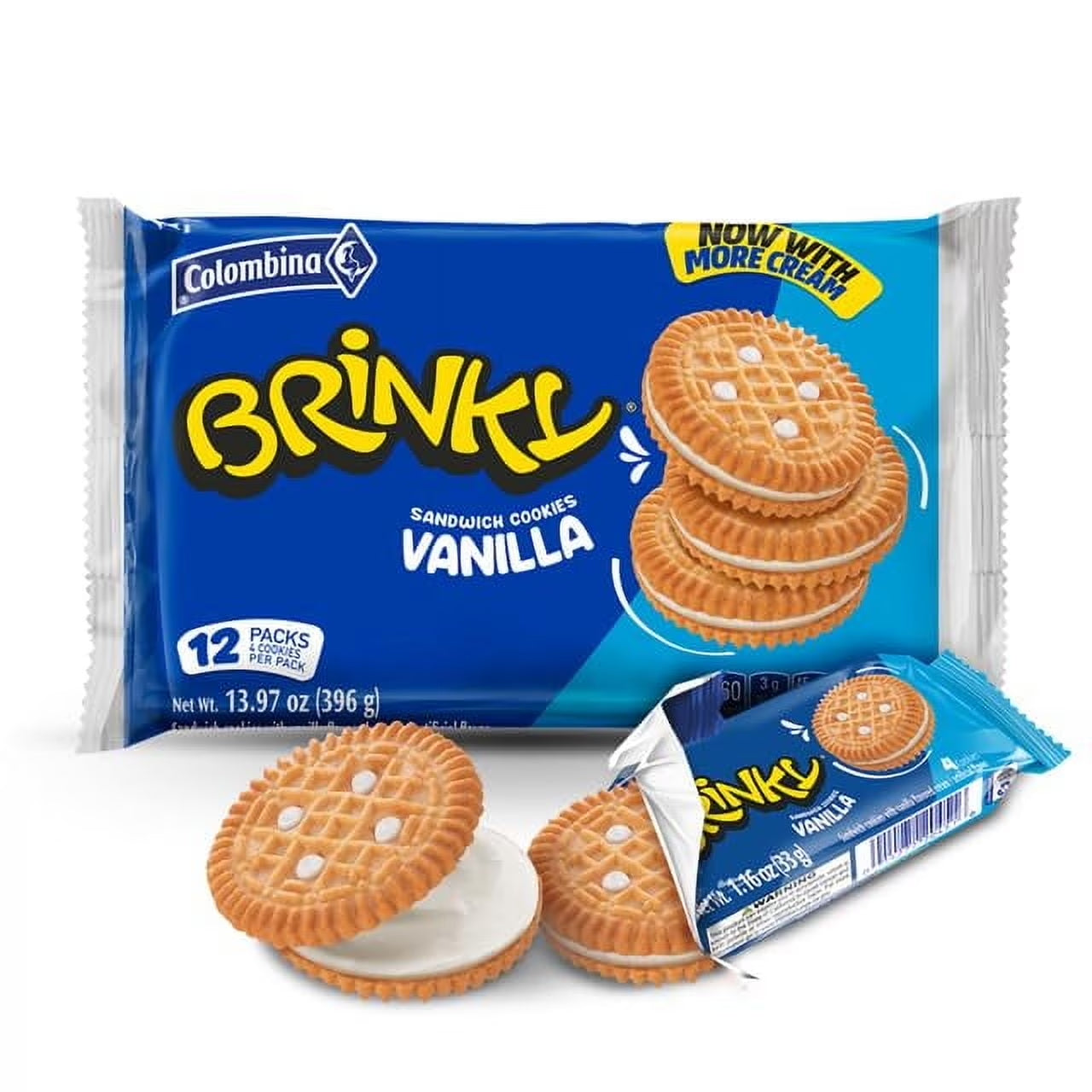 Brinky Biscuits USA, Strawberry Flavor, 24 Biscuits