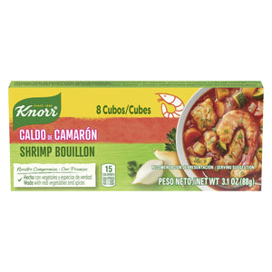 (3 Pack) Knorr Shelf Stable Cubes Shrimp Bouillon, 3.1 Oz, 8 Pack Box