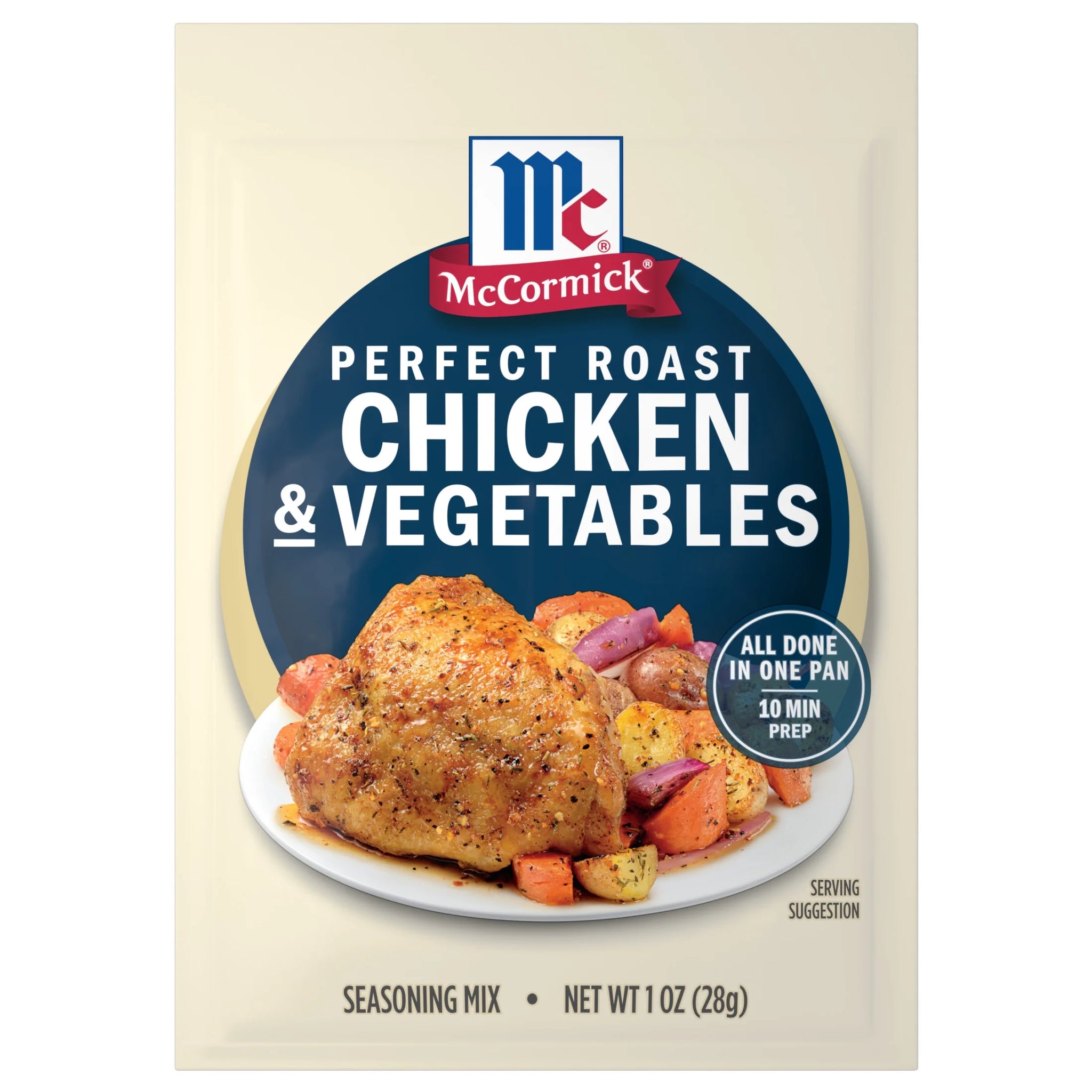 Mccormick Perfect Roast Chicken & Vegetables Seasoning Mix, 1.0 Oz Pouch