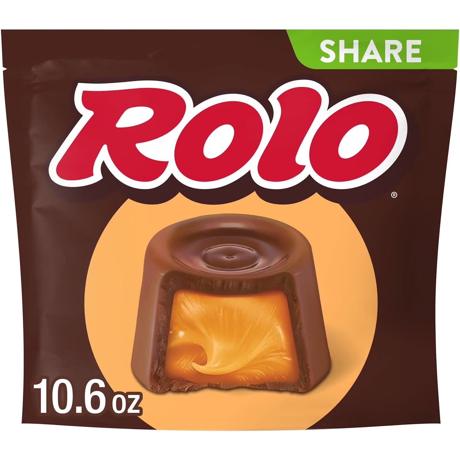 Rolo Rich Chocolate Caramels Candy, Share Pack 10.6 Oz