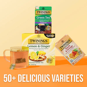 () Twinings Peach & Orange Herbal Tea Bag, 20 Count Box