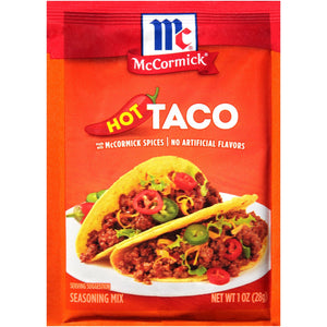 Mccormick Hot Taco Seasoning Mix, 1 Oz Envelope