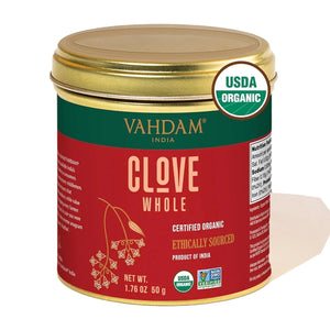 VAHDAM, Organic Clove Whole (1.76Oz) Gluten Free, Non GMO, Single Origin Spice, Direct from Source