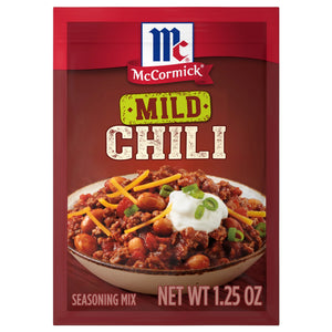 Mccormick Mild Chili Seasoning Mix, 1.25 Oz Envelope