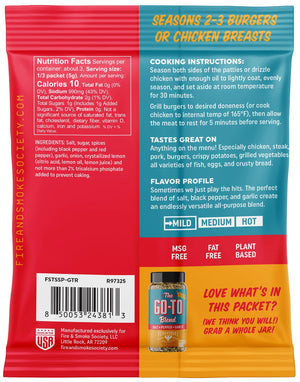 Fire & Smoke Society the Go-To All Purpose Seasoning Mix, 0.5 Oz Packet