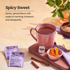 Yogi Tea Kava Stress Relief, Caffeine-Free Herbal Tea Bags, 16 Count