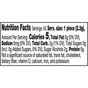 ICE BREAKERS Ice Cubes Frozen Berry Blast Sugar Free Chewing Gum Bottle, 3.24 Oz (40 Pieces)