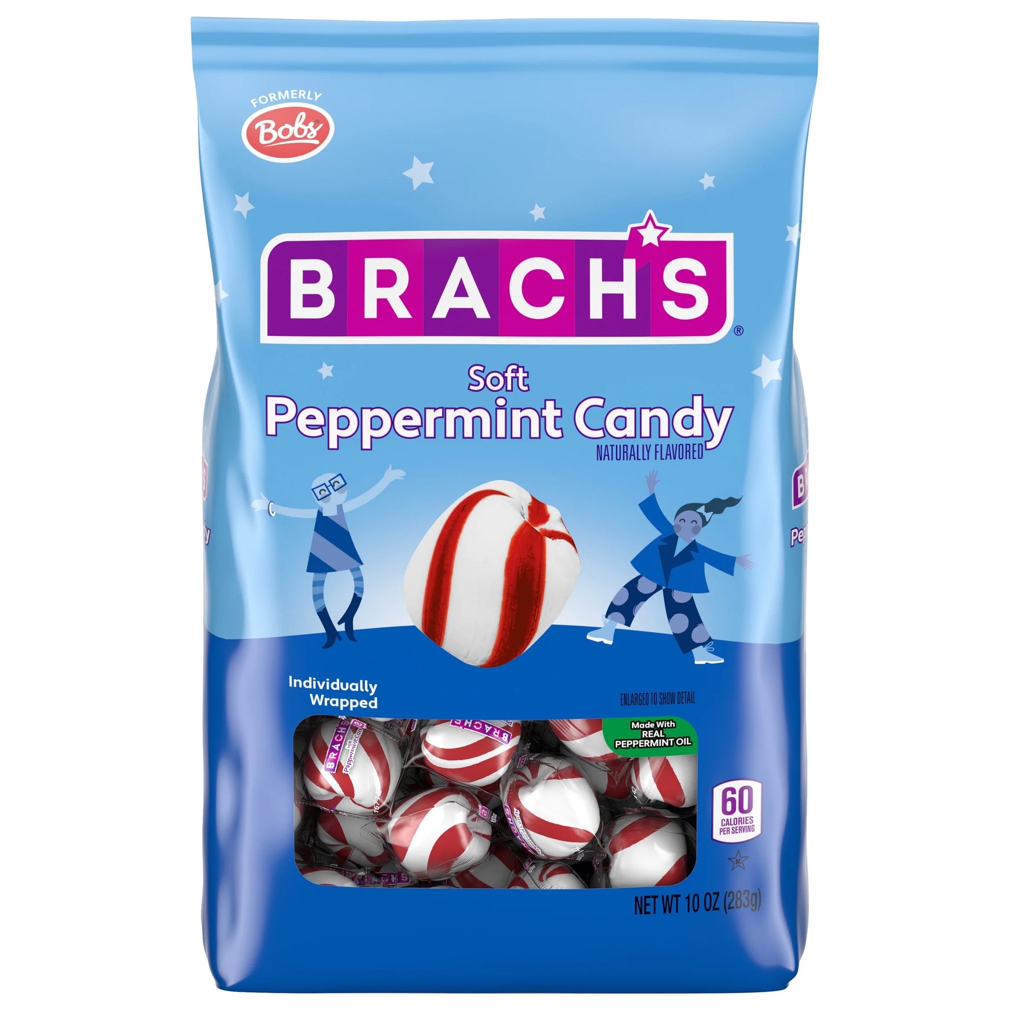Brach'S 10OZ Candies Soft Peppermint Candies, 10 Ounce Bag