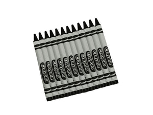 Crayola Bulk Crayons, 12 Count, Black