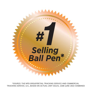 BIC round Stic Xtra Life Ball Pen, Medium Point (1.0 Mm), Black, 60-Count