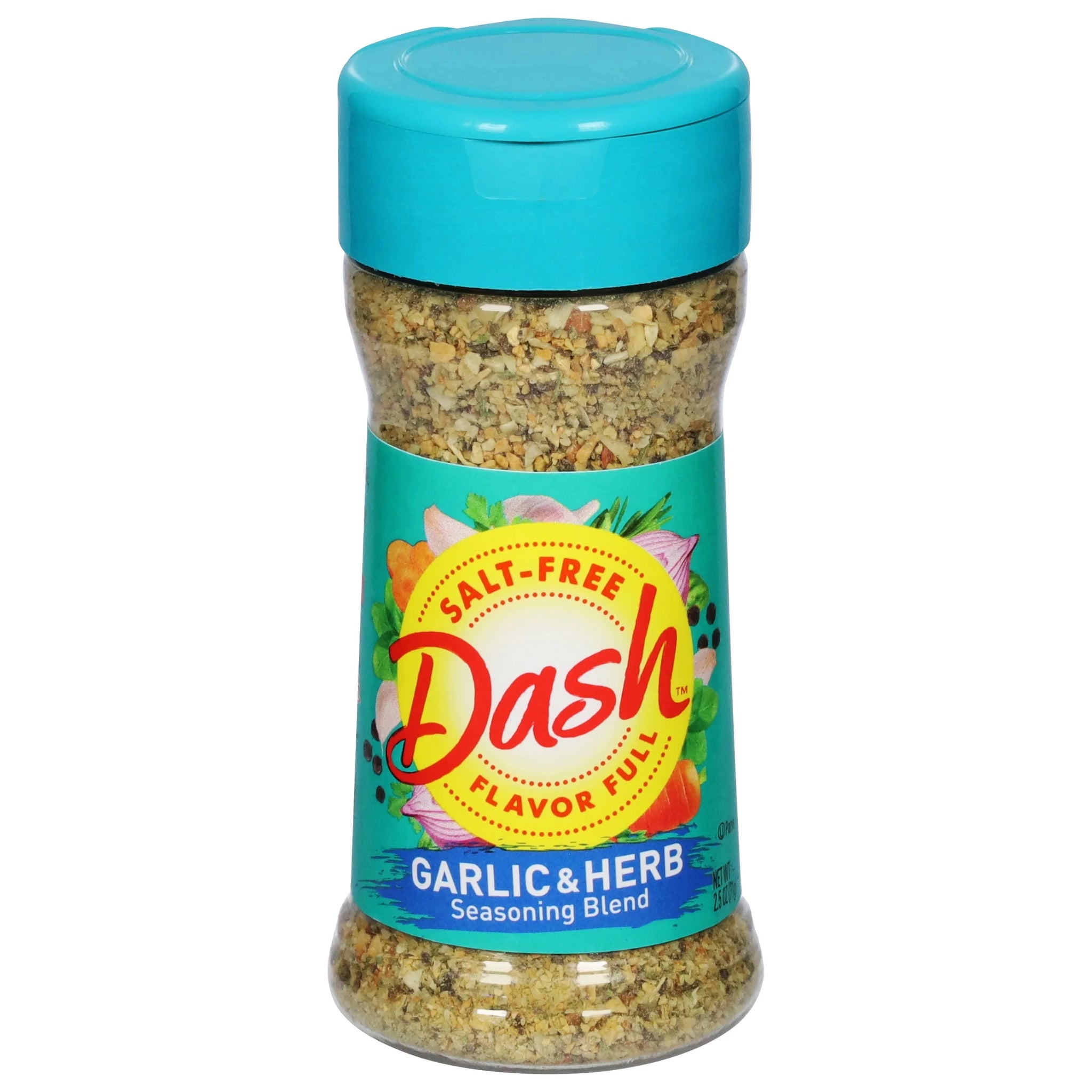 Dash Garlic & Herb Seasoning Blend, Salt Free Kosher, 2.5 Oz