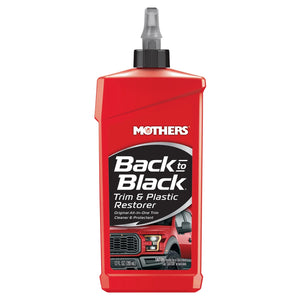 Mothers 06112 Back-To-Black Trim & Plastic Restorer, 12 Oz