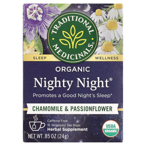 Traditional Medicinals, Organic Nighty Night, Tea Bags, 16 Count