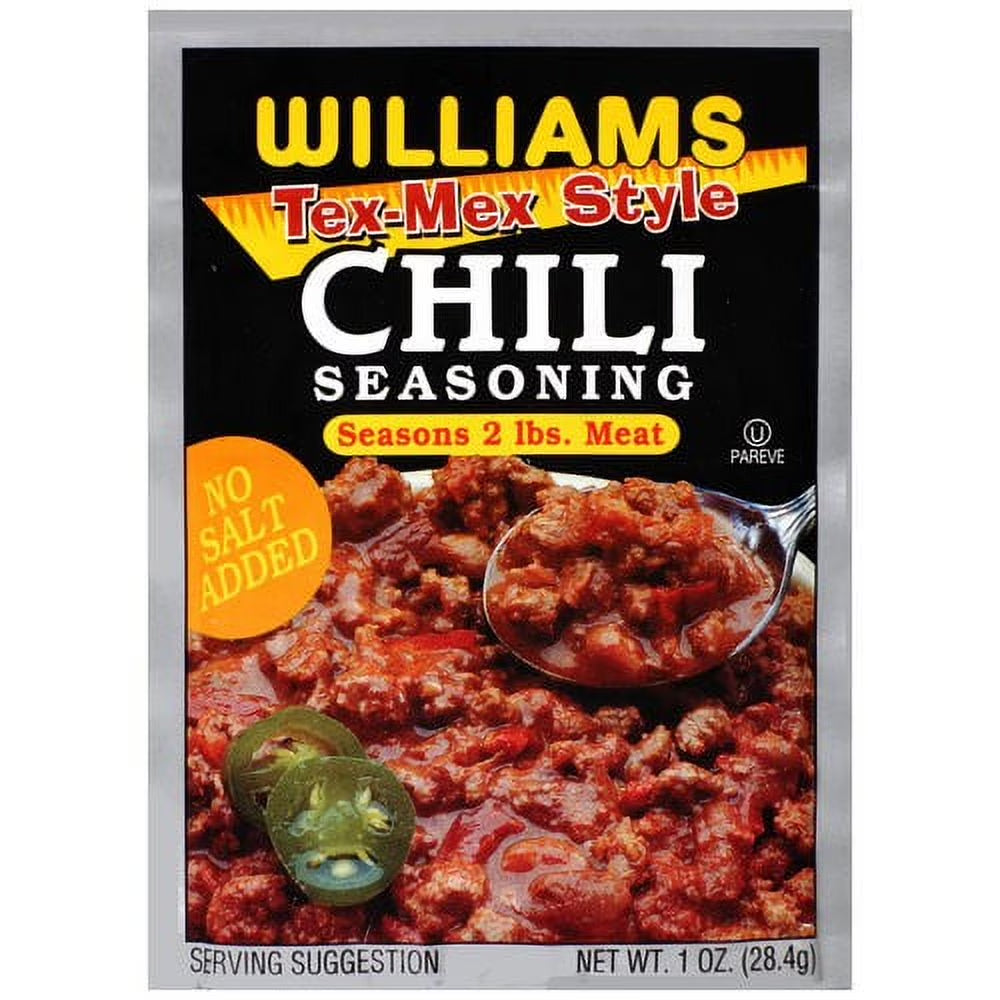Williams 1 oz Chili Seasoning, Tex-Mex Style, 1 Oz