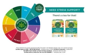 Traditional Medicinals Tea, Organic Stress Ease Focus, Tea Bags, 16 Count