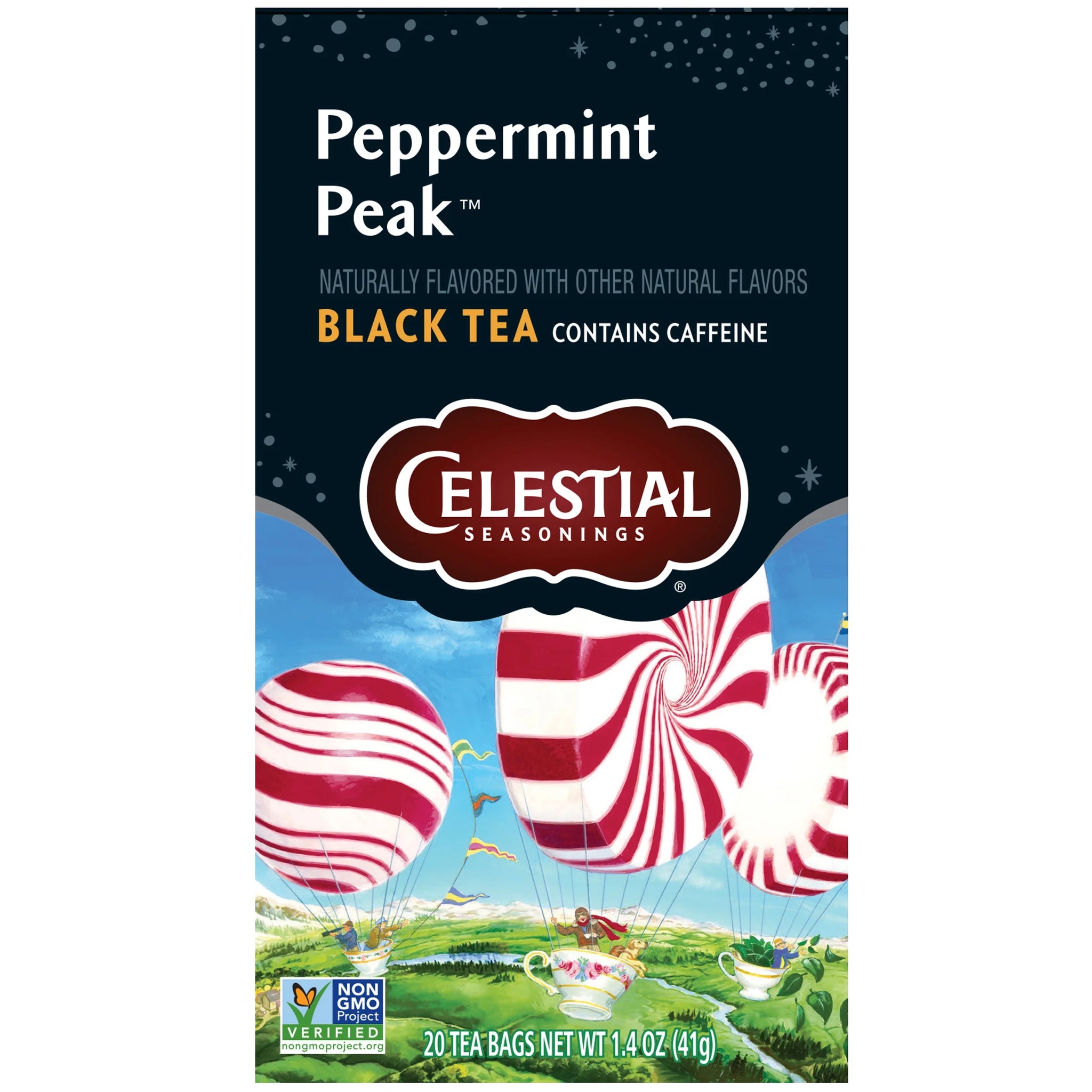 Celestial Seasonings Peppermint Peak Black Tea Bags (20 Count)