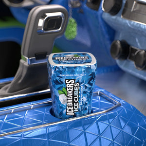 Ice Breakers Ice Cubes Peppermint Flavored Sugar Free Chewing Gum, Bottle 3.24 Oz, 40 Pieces