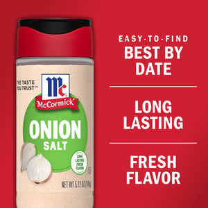 Mccormick Kosher Onion Salt, 5.12 Oz Bottle