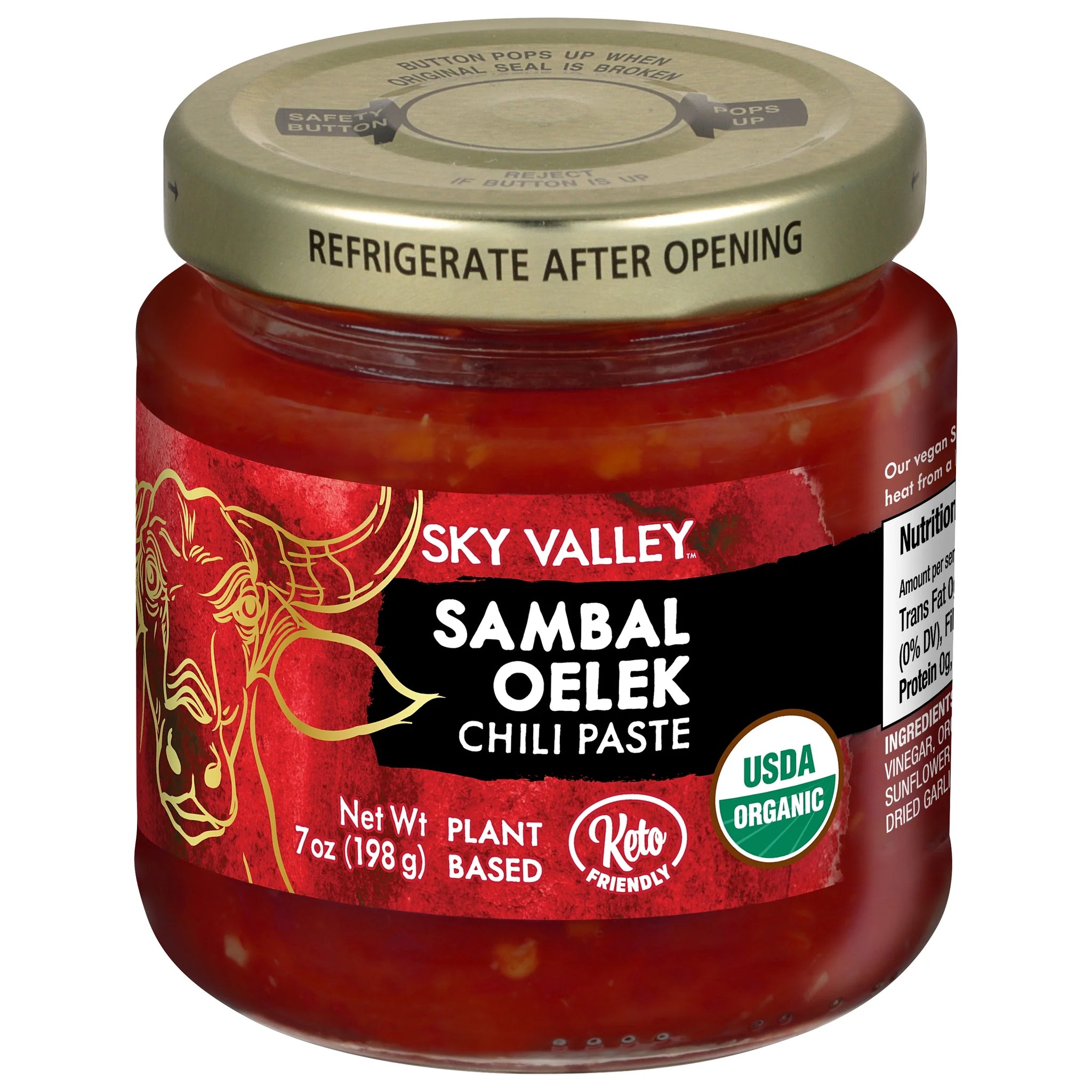 Sky Valley Sambal Oelek Chili Paste 7 Oz