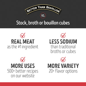 Better than Bouillon Premium Roasted Beef Base, Shelf-Stable, 8 Oz Jar