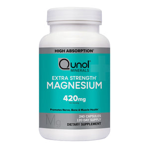 Qunol Extra Strength Magnesium 420 Mg, 240 Capsules