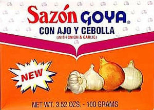GOYA Sazon Garlic and Onion Seasoning 3.52 Oz