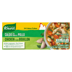 Knorr Shelf Stable Cubes Chicken Bouillon, 9.3 Oz, 24 Pack Box