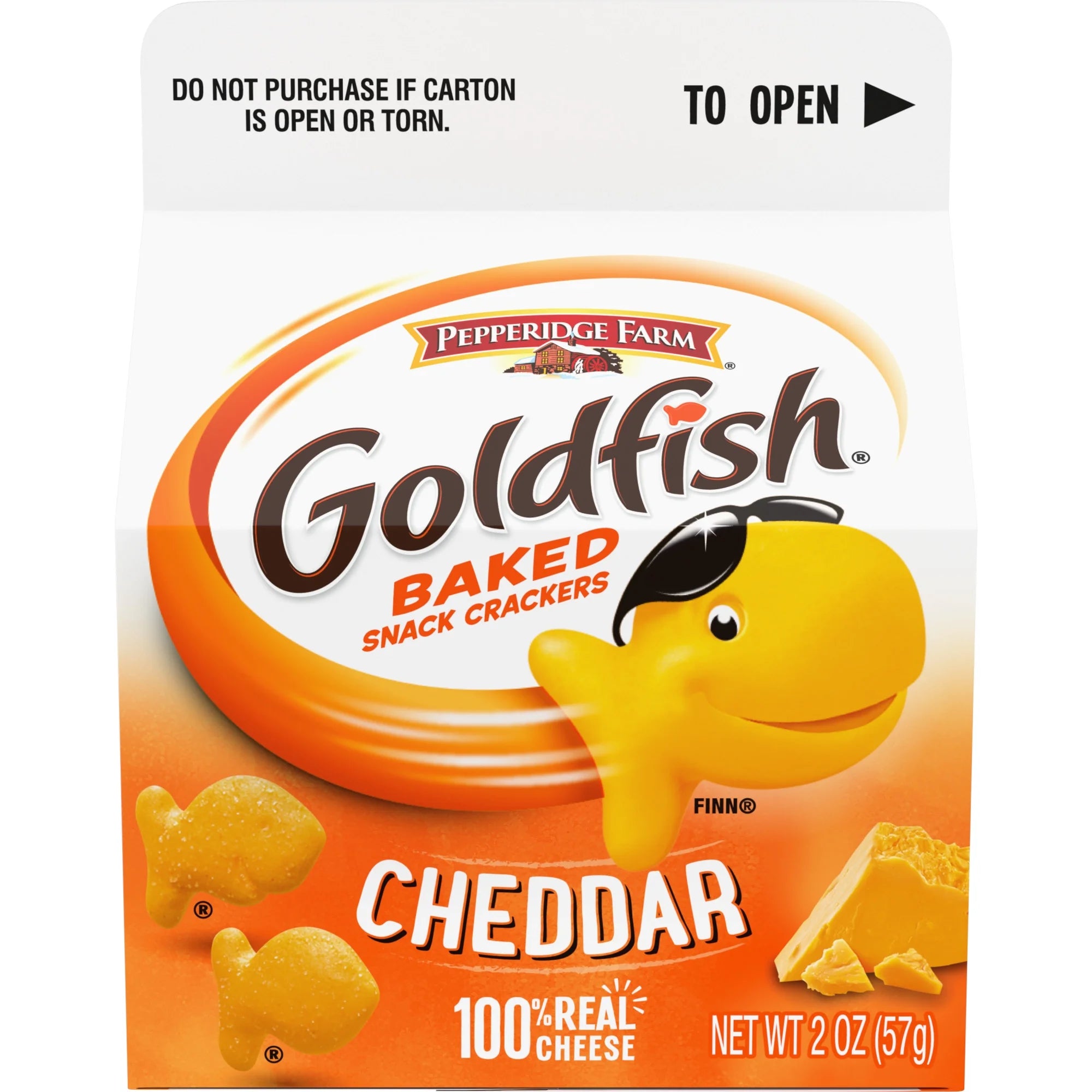 Goldfish 2 Oz Cheddar Cheese Crackers, 2 Oz Carton