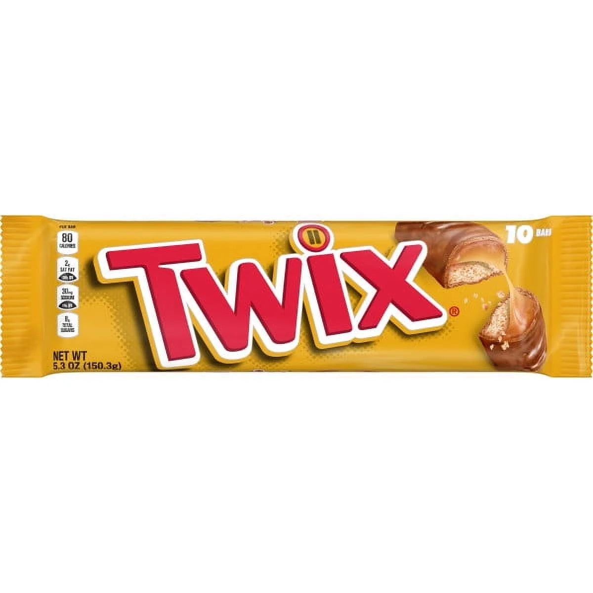 Twix Fun Size Caramel Chocolate Bars - 10 Ct