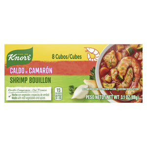 (3 Pack) Knorr Shelf Stable Cubes Shrimp Bouillon, 3.1 Oz, 8 Pack Box
