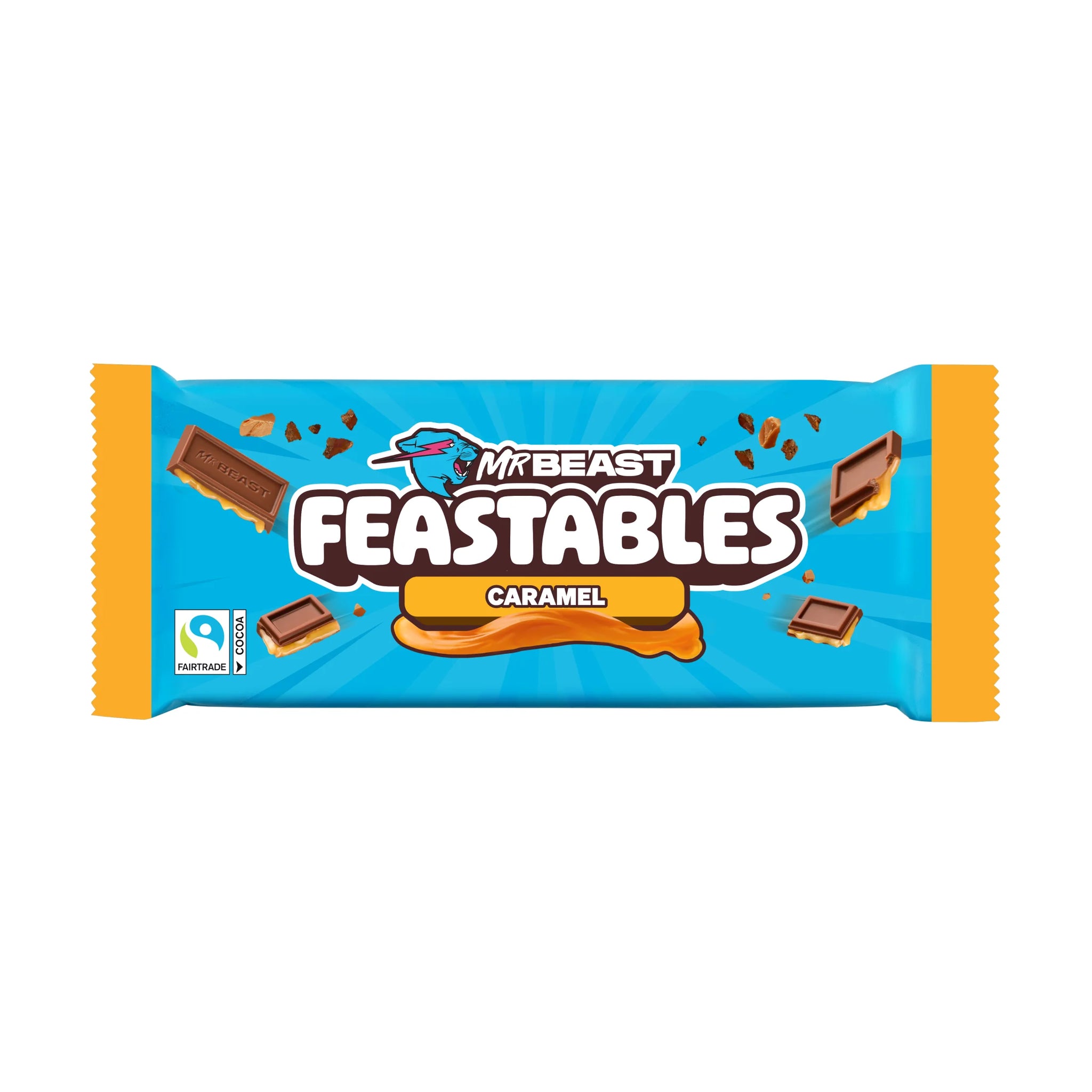 Feastables Mrbeast Milk Chocolate Caramel Bar, 2.1 Oz (60G), 1 Count