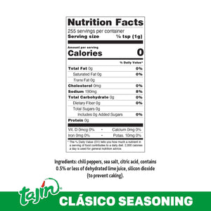 Tajín Clásico Seasoning, Chili Lime Seasoning, 9 Oz