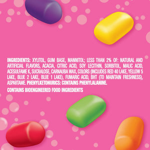 Hubba Bubba Minis Skittles Flavored Bubble Gum - 40 Ct Resealable Bottle