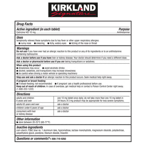 Kirkland Signature Aller-Tec, 365 Tablets