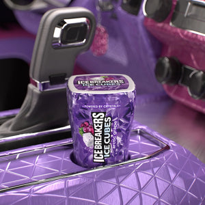 Ice Breakers Ice Cubes Arctic Grape Flavored Sugar Free Chewing Gum, Bottle 3.24 Oz, 40 Pieces