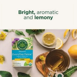 Traditional Medicinals Organic Everyday Detox Lemon Herbal Tea Bags, 16 Ct