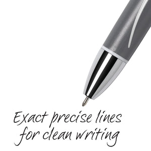 BIC Atlantis Exact Retractable Ball Point Pen, Black, 12 Pack
