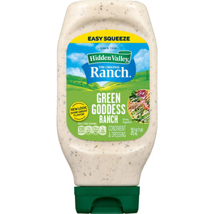 Hidden Valley Green Goddess Ranch Topping and Dressing, 16 Fluid Ounce Bottle