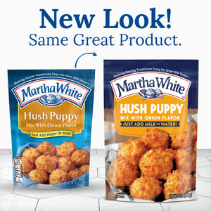 Martha White Hush Puppy Mix with Onion Flavor, 8 Oz Pouch