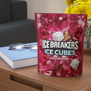 Ice Breakers Ice Cubes Cinnamon Sugar Free Chewing Gum, Pouch 8.11 Oz, 100 Pieces