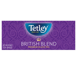 Tetley British Blend Premium Black Tea, 80 Count Tea Bags