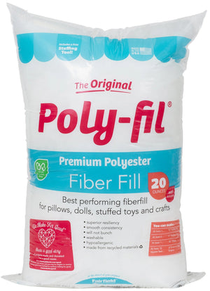 Poly-Fil® Premium Polyester Fiber Fill by Fairfield™, 20 Oz Bag