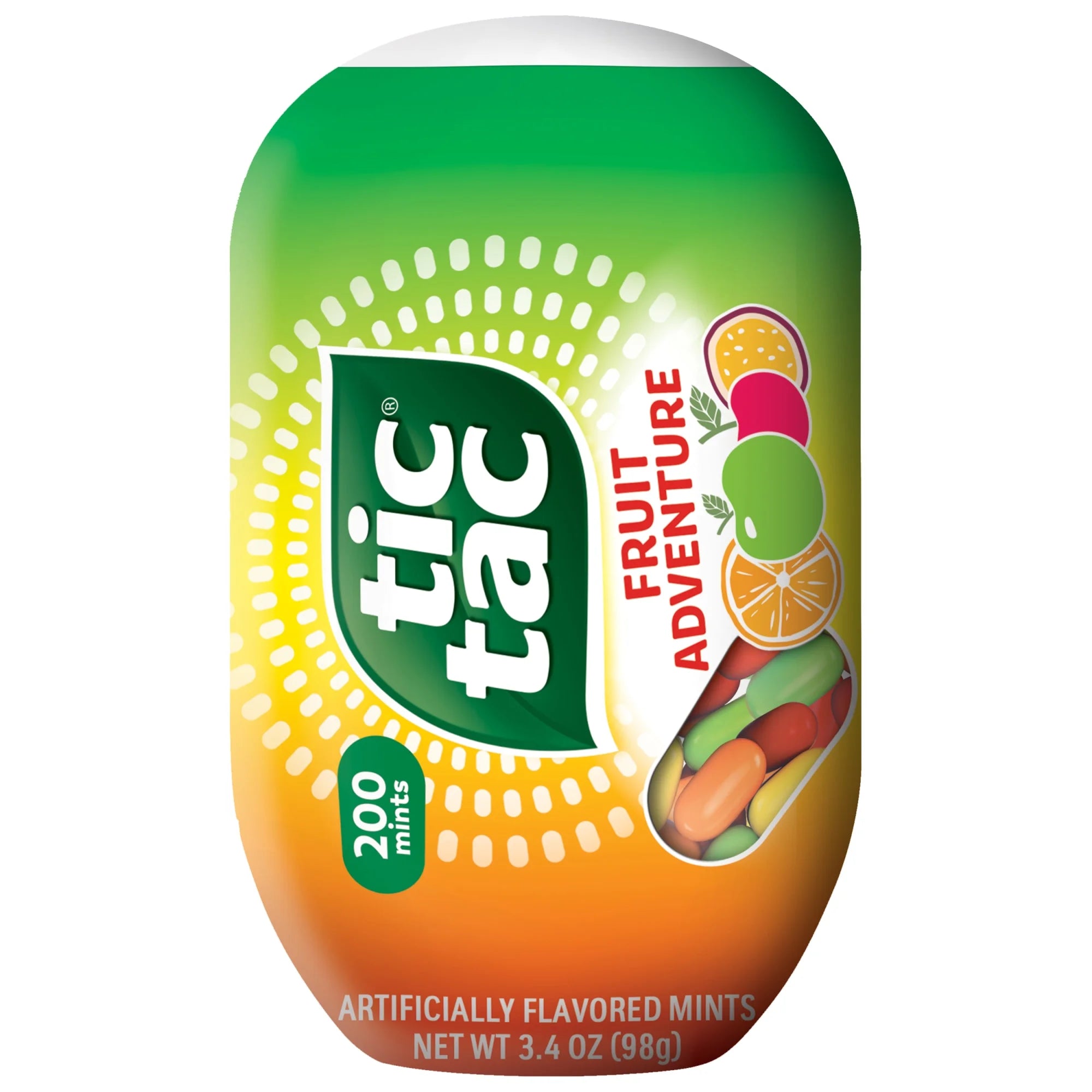 Tic Tac Fruit Adventure Mints, On-The-Go Refreshment, 3.4 Oz Bottle Pack